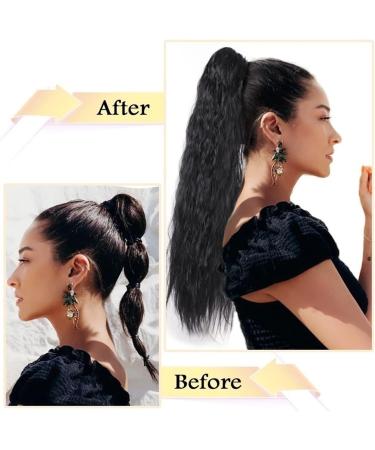 Hair Extensions 24" Long Curly With Drawstring Puff Ponytail Hair Extension Synthetic Ponytail Hair Clip Bun for Women's Everyday Use Hair Pieces For Women (Color : 06 Size : 24 inch) 24 inch 06 - Buy Online on GoSupps.com