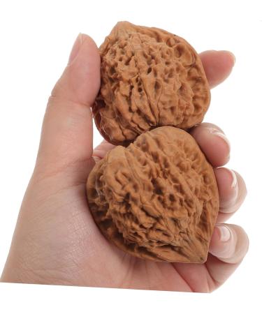 Beaupretty 2-Pack Walnut Stress & Hand Massage Balls Fitness Hand Training & Stress Relief for Adults - Buy Online on GoSupps.com