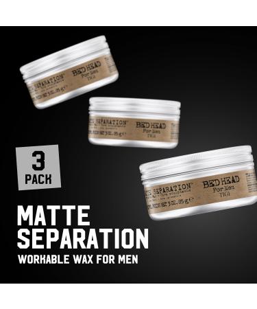 Bed Head Men Matte Separation Workable Wax by TIGI 3oz 3pk - Pack of 3 - Buy Online on GoSupps.com