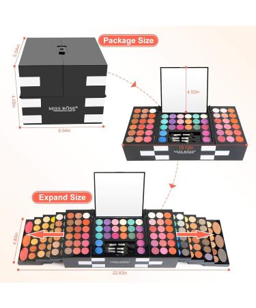 142 Colors Make up set teenagers girls Cosmetic Palette Set include Eyeshadow Palette Lipstick Blush Foundation Concealer Face Powder Mascara Lipgloss Brush for Every Woman 142PCS - Buy Online on GoSupps.com