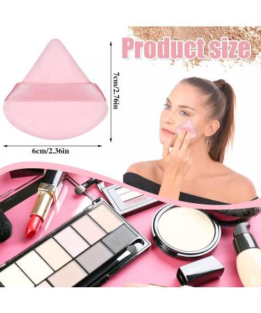 Pimoys 4-Piece Triangle Makeup Sponge Set for Loose Powder - Soft Cosmetic Foundation & Setting Powder Puffs - Beauty Blender Wet/Dry Tool in Pink - Buy Online on GoSupps.com