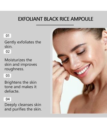  homomdy White Rice Serum + Black Rice Serum Face and Body Care Delicate & Gentle Exfoliating Scrub Soothing & Brightening Refined Skin Blackhead Removal for All Skin Types - Buy Online on GoSupps.com