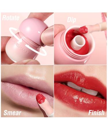 Mushroom Plumping Lip Gloss - Tinted Hydrating Glossy Finish Lip Care | Long Lasting Nourishing Lip Shine Oil (#05 Wine Red - Buy Online on GoSupps.com