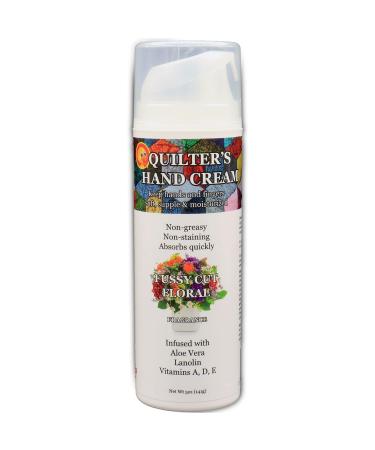 Quilter's Hand Cream Fussy Cut Floral 5 oz for Quilters by makers of Original Udder Balm