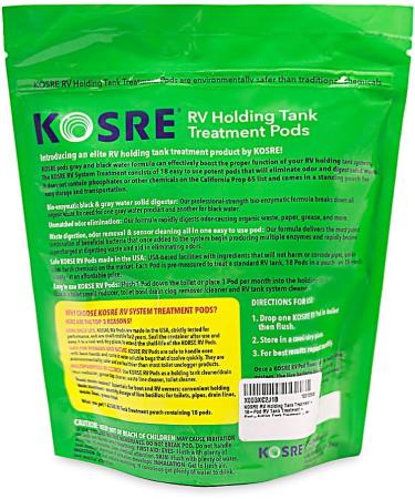 RV Holding Tank Treatment - Fast-Acting 18-Pod & Nature-Friendly Monthly Supply for Effortless RV Maintenance - Buy Online on GoSupps.com