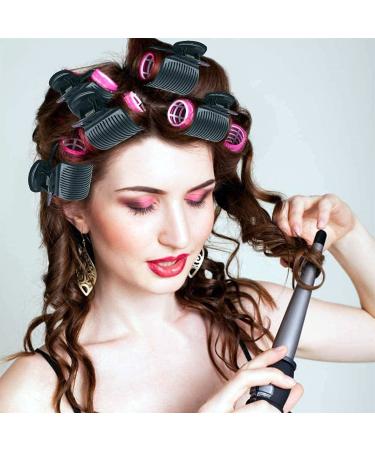 12-Pack Latrate Hot Roller Clips - Plastic Curlers for Hair Styling | White & Black Replacement Clips for Women & Girls - Buy Online on GoSupps.com