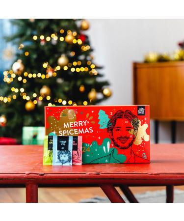 Just Spices Spice Advent Calendar 2023 | 24 Premium Spice Blends & Recipes | Perfect Christmas Gift for Men & Women (Red) - Buy Online on GoSupps.com