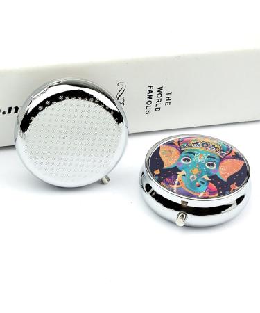 Travel Pill Box Organizer - 3 Compartment Fancy Hat Design for Handbag & Pocket - Portable Medicine Case - Buy Online on GoSupps.com