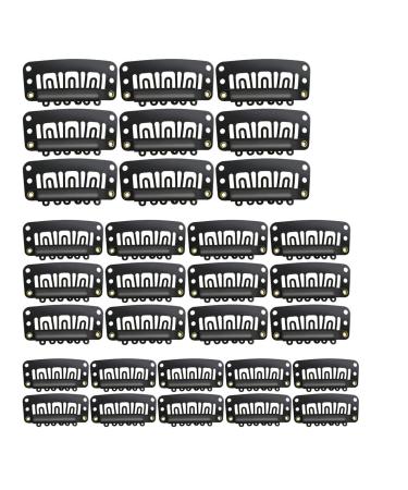 Wigs clips 90 pcs. U Form metal clips combers clips with soft rubber for hair extensions and bricks snap clips replacement hair clips combs clips for extensions 3.3cm/2.8cm/2.3cm