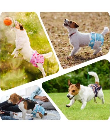 Demigreat High-Suction Folter Trousers for Bitches - Adjustable Dog Diapers with Cute Nied Flowers - 3 Pieces XS - Buy Online on GoSupps.com
