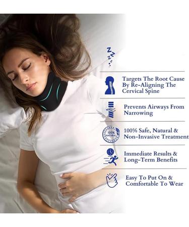 Cervicorrect Neck Brace Anti Snoring Neck Brace Neck Brace for Sleeping Soft Cervical Collar Adjustable Support Brace for for Pressure Relief 2pcs yl-105023(Color:Black 1pc) - Buy Online on GoSupps.com