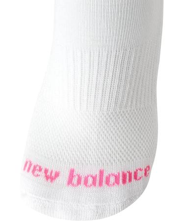 New Balance Girls' Cushion Low Cut Ankle Socks (16 Pack), Pure White - Size Large - Buy Online on GoSupps.com