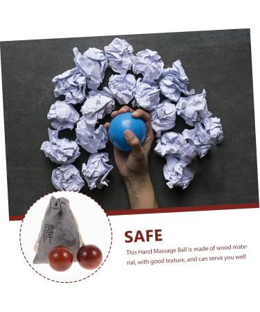 JECOMPRIS Handball Wooden Balls - 4 Sets for Massage Crafting & Meditation | Portable Rosewood & Mahogany Massage Balls - Buy Online on GoSupps.com