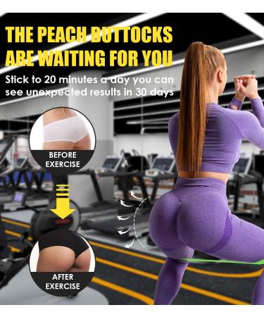 8 Level Resistance Bands Set for Effective Workouts - Booty Bands Included - Buy Online on GoSupps.com