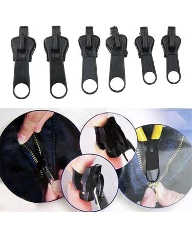Removable Metal Zipper Repair Set - Zipper Pulls for Jackets Suitcases & Backpacks - Black - Buy Online on GoSupps.com