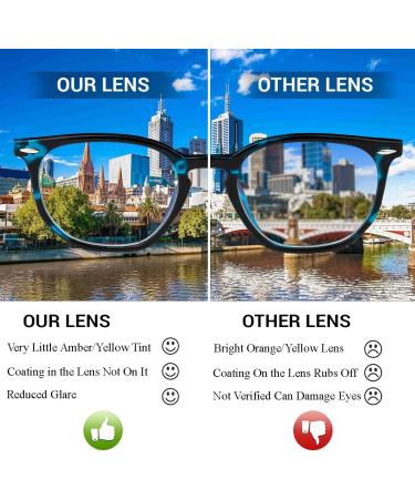 Ultra Blue Light-Blocking Glasses for Children | Anti-Blue Light Gaming & Reading Glasses Ages 9-16 | Hornrand Blue Turtle Design - Buy Online on GoSupps.com