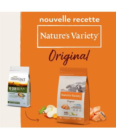 Nature's Variety Original No Grain - Junior Dog Food for all sizes - Grain-free - with Boneless Salmon - 2kg - Buy Online on GoSupps.com