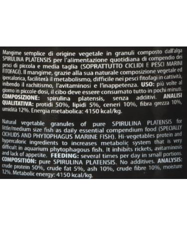 Haquoss Spirulina Grand Gourmet Food in flakes for herbivorous fish 100 ml/46 GR - Buy Online on GoSupps.com