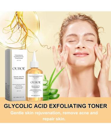 Glycolic Acid 7% Toning Solution Glycolic Acid Toner Hydrating Toner Glycolic Acid Serum Improve Blemishes&Acne and Spots Anti Aging Exfoliating Toner for Face Toner for Oily Skin 100ml - Buy Online on GoSupps.com