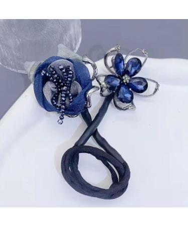 Rhinestone Flower Hair Clip Whale Tail Rhinestone Flower Hair Clip Ocean Blue Feather Hairpin Ins Style Elegant Lazy Hair Curler Elegant Hair Clip for Women. (M) - Buy Online on GoSupps.com