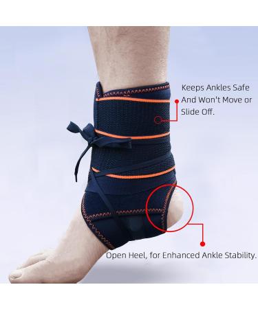 Buy Adjustable Ankle Brace for Sports & Recovery | Ankle Stabilizer for Men & Women | Perfect for Running Basketball & Volleyball - Buy Online on GoSupps.com