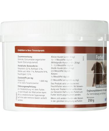alfavet Forbid for the prevention of ingestion of droppings Against coprophagia Food supplement for Dogs and Cats Powder 250 g - Buy Online on GoSupps.com