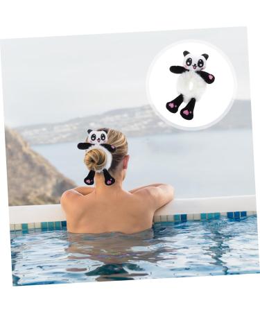 Beavorty giant panda head rope hair elastics scrunchies elastic hair band hair rubber black tiara hair ties hair gems for women black trim hair decoration animal hair tie holder fabric Miss - Buy Online on GoSupps.com
