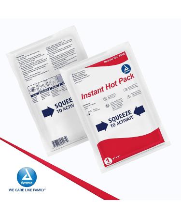 Dynarex Instant Hot Packs - Single-Use Heat Therapy for Muscle Relief - 5x9 - Case of 24 - Buy Online on GoSupps.com