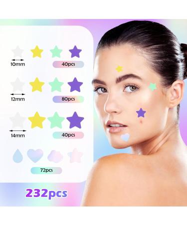 Buy Sibba 232 Pcs Pimple Patches - Cute Star & Heart Hydrocolloid Acne Covers for Men & Women - Fast International Shipping - Buy Online on GoSupps.com