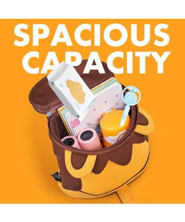 NOHOO Toddler Backpack Leash - Mini Cute Cartoon Animal Waterproof Travel Book Bag for Boys Girls 2-6 Years (Lion) - Buy Online on GoSupps.com