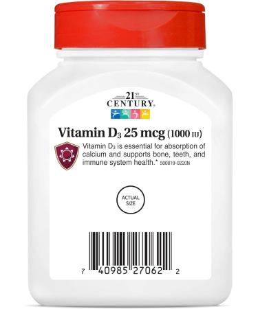 21st Century D 1000 iu Tablets 110-Count (Pack of 3) - Buy Online on GoSupps.com
