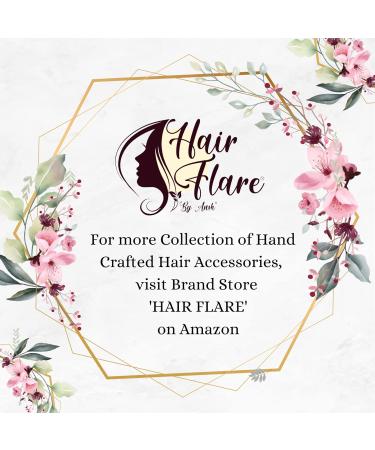 Hair Flare Small White Rose flowers with White stone and Pearls Bridal Hair Pin/Hair Accessories for Women and Girls- 2395 - Buy Online on GoSupps.com