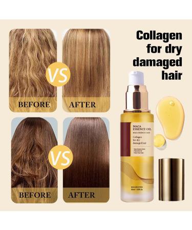Collagens Hair Care Oil Hair Oil Moroccan Argan Oil Cold Pressed Maca Essence Argan Oil Hair Oil Natural Argan Oil Hair ma_sk For Dry Damaged Hair Natural Oil Hair ma_sk Deep Repair trea_tment - Buy Online on GoSupps.com