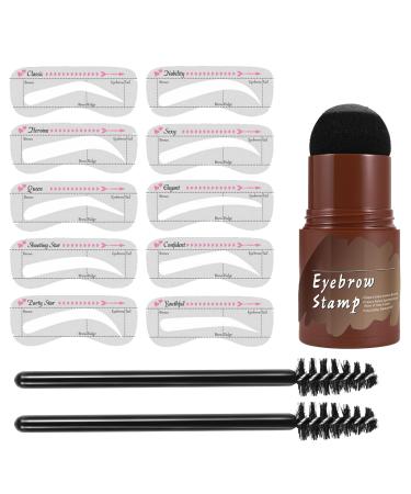 Generisch Eyebrow Set of 10 Reusable and Waterproof Eyebrow Stencils for Women Girls Home Outdoors Special Occasions