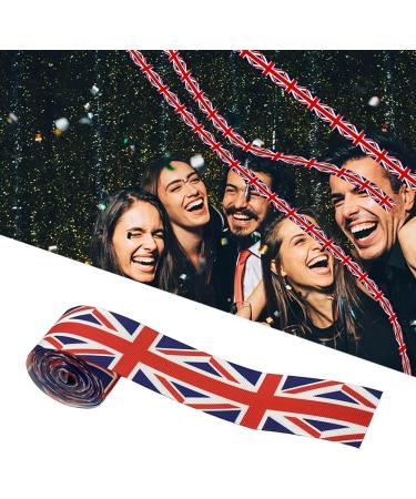6 Yards Union Jack Ribbon 38mm Flag Printed Grosgrain Ribbon for Hair Bow Making Supplies Jubilee Ribbon Flag Bracelet Crafts DIY Accessories (A paragraph) - Buy Online on GoSupps.com