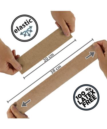 Alpidex 6 Rolls Adhesive Bandage 5 cm x 4.5 m - Self-Adhesive Sport & Vet Wrap Tape in Beige - International Shipping Available - Buy Online on GoSupps.com