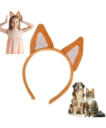 Sibba Shepherd Dog Headband Cute Hat Ears Hairband Animal Caps Headwear Soft Headpieces Costumes Hair Accessories Women Hair Band for Makeup Spa Gifts Cosplay Washing Party(Yellowish brown) - Buy Online on GoSupps.com