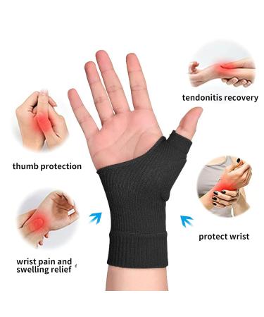 Carpal Tunnel Wrist Brace & Thumb Support | Arthritis Pain Relief Gloves | Hand Compression Sleeves for Typing & Tendonitis - Buy Online on GoSupps.com