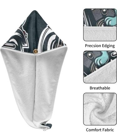 Cool Dog Hair Towel 2 Pack - Super Absorbent Quick Dry Hair Turbans with Button Twisty Wrap for Women & Girls - Buy Online on GoSupps.com