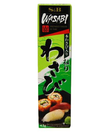 43g S&B Wasabi Paste (horseradish paste with Japanese wasabi)