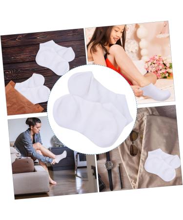 Housoutil 1 Pair Protective Socks Silicone Socks Spa Moisture Socks Gel Heel Socks Hydrating Socks Cotton Socks for Moisturising Night White Women's Sebs Moisturizing High Heels - Buy Online on GoSupps.com