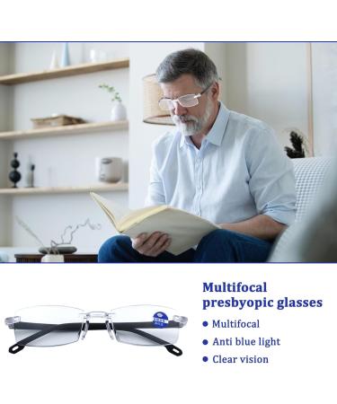 GMXJGZ Autozoom Reading Glasses - 3 Pieces Intelligent Zoom Color Change Glasses for Men & Women | Clear Focus & Automatic Adjustment | Includes Glasses Case & Cloth - Buy Online on GoSupps.com