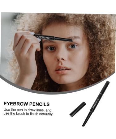 FOYTOKI 3pcs Eyebrow Pencil Brush Rotate Eyebrow Pencils Double Head Eyebrow Pencil Chocolate - Buy Online on GoSupps.com
