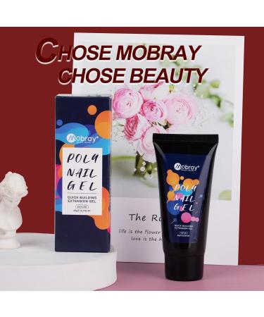 Mobray 60g Poly Nail Gel - Burgundy Maroon Acrylic Gel for Thickening Nail Beauty | Professional Salon & DIY Manicure Gift for Women - Buy Online on GoSupps.com