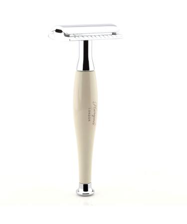 Haryali London Men's Safety Razor for Beard and Moustache Ivory