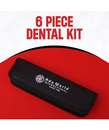 Dental Care Kit - 6 Pcs Stainless Steel Tools for Tooth Filling Repair and Pet Care - Buy Online on GoSupps.com