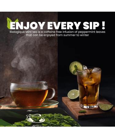 Premium Mint Tea Bags | 40 Herbal Detox Infusion | | Caffeine-Free | Exquisite Classic Taste & Aroma | High in Antioxidants | Perfect for Gifting | 60 g - Buy Online on GoSupps.com
