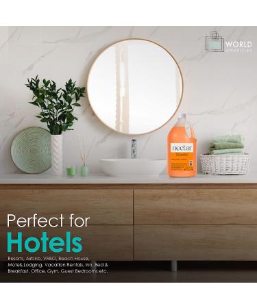 Nectar Shampoo 1 Gallon | Sweet Orange Blossom Scent | Hotel Amenities & Airbnb Rentals | All Hair Types - 3.8L Refill Bottle with Pump - Buy Online on GoSupps.com