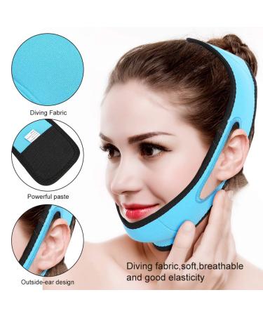 V-Line Face Lifting Slimming Bandage with Silicone Massage Pad - Firming Facial Belt - Buy Online on GoSupps.com