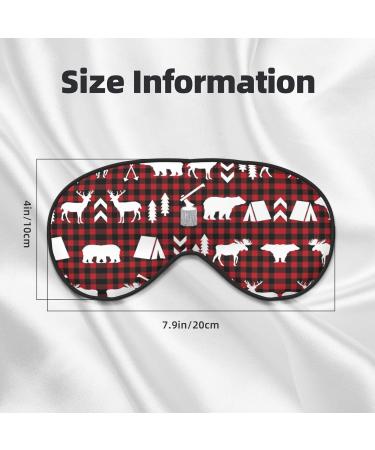 Buy Cow Deer Tree Christmas Print Unisex Sleep Mask | Double-Sided Eye Mask for Sound Sleep & Skin Care - International Shipping - Buy Online on GoSupps.com